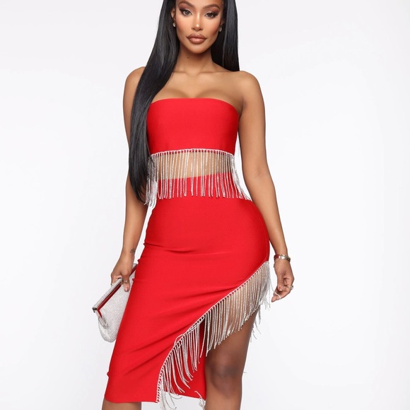 shop 17 Dresses & Skirts - Dripping diamond red set